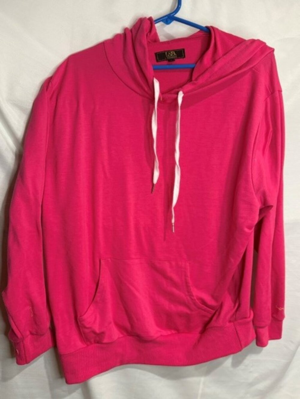 L&B Lucky and Blessed Hot Pink Hoodie size Large